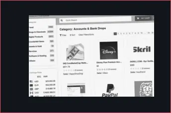 Interface preview of Tor2Door Market privacy features.