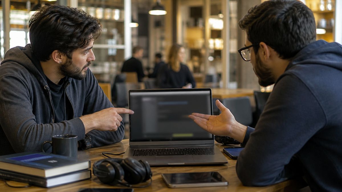 researchers discussing dark web resources
